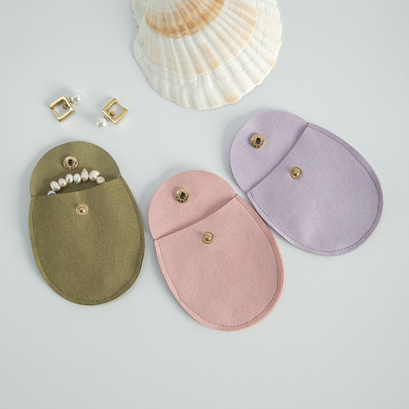 Personalized Small Storage Bag And Gift Bag, High-End Snap Jewelry Pouch